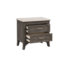 Load image into Gallery viewer, Lisbon - Marble Top Nightstand - Gray