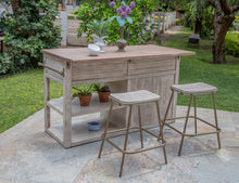 Load image into Gallery viewer, Sahara - Stool - Light Cream / Golden