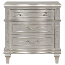 Load image into Gallery viewer, Evangeline - 3-Drawer Nightstand - Silver Oak