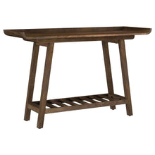 Load image into Gallery viewer, Ornelas - Console Table With Slatted Shelf - Mango Brown