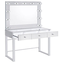 Load image into Gallery viewer, Umbridge - 3-Drawer Vanity Set With Lighting - Chrome And White