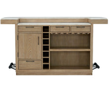 Load image into Gallery viewer, Escape - 78" Dining Bar With Stone Top - Vanilla Bean