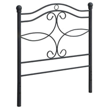 Load image into Gallery viewer, Callie - Metal Twin Open Frame Headboard - Matte Black