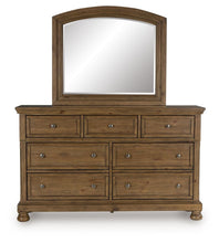 Load image into Gallery viewer, Feddinger - Medium Brown - Dresser And Mirror