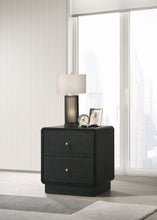 Load image into Gallery viewer, Cavelle - 2-Drawer Nightstand Bedside Table - Black