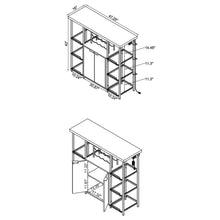 Load image into Gallery viewer, Gallimore - 2 Door Bar Cabinet Wine Storage - White High Gloss