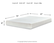 Load image into Gallery viewer, Chime 8 Inch Memory Foam - Medium Memory Foam Mattress