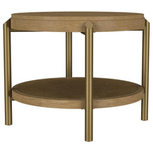 Load image into Gallery viewer, Arini - Round End Side Table With Storage Shelf