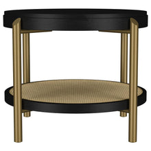 Load image into Gallery viewer, Arini - Round End Side Table With Storage Shelf