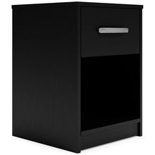 Load image into Gallery viewer, Finch - Black - One Drawer Night Stand - 23" Height