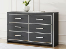 Load image into Gallery viewer, Zuraleus - Black - Six Drawer Dresser