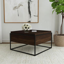 Load image into Gallery viewer, Fulton - Square - Mango Wood Coffee Table - Dark Brown