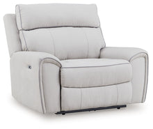 Load image into Gallery viewer, Social Pointe - Pearl / Ash - Power Recliner / Adjustable Headrest