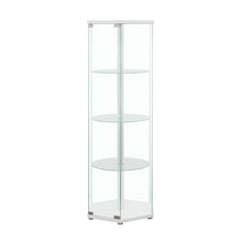 Load image into Gallery viewer, Zahavah - 4-Shelf Hexagonal Clear Glass Curio Cabinet