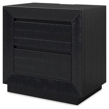 Load image into Gallery viewer, Londer - Black - Two Drawer Night Stand