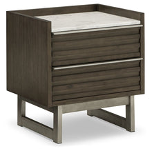 Load image into Gallery viewer, Arkenton - Grayish Brown / White - Two Drawer Night Stand