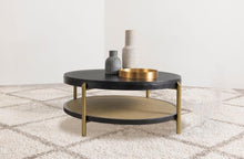 Load image into Gallery viewer, Arini - Round Coffee Table With Storage Shelf