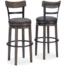 Load image into Gallery viewer, Caitbrook - Gray - Tall UPH Swivel Barstool