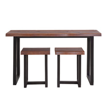 Load image into Gallery viewer, Jennings - Live Edge 3 Piece Counter Dining Set - Brown