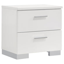 Load image into Gallery viewer, Felicity - 2-Drawer Nightstand - White High Gloss