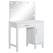 Load image into Gallery viewer, Elijah - Vanity Set With Lighting & Stool - White And Dark Gray