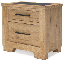 Load image into Gallery viewer, Galliden - Light Brown - Two Drawer Night Stand