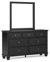 Load image into Gallery viewer, Lanolee - Black - Dresser And Mirror