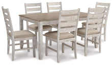 Load image into Gallery viewer, Skempton - White - Dining Room Table Set (Set of 7)
