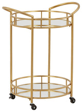 Load image into Gallery viewer, Wynora - Gold - Bar Cart