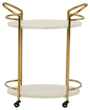 Load image into Gallery viewer, Tarica - Cream / Gold Finish - Bar Cart