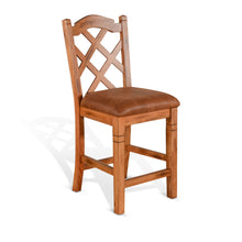 Load image into Gallery viewer, Sedona - Double Crossback Barstool - Light Brown