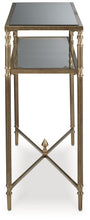 Load image into Gallery viewer, Cloverty - Aged Gold Finish - Sofa Table