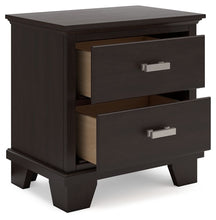 Load image into Gallery viewer, Covetown - Dark Brown - Two Drawer Night Stand