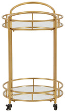 Load image into Gallery viewer, Wynora - Gold - Bar Cart