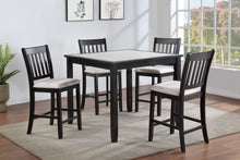 Load image into Gallery viewer, Salvador - 5 Piece Counter Height Set - Charcoal / White