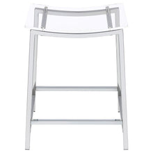 Load image into Gallery viewer, Jovani - Acrylic Backless Bar Stools (Set of 2)