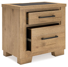 Load image into Gallery viewer, Galliden - Light Brown - Two Drawer Night Stand