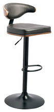 Load image into Gallery viewer, Bellatier - Brown / Black - Tall UPH Swivel Barstool
