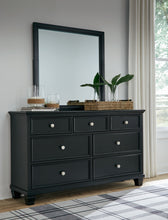 Load image into Gallery viewer, Lanolee - Black - Dresser And Mirror