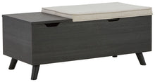 Load image into Gallery viewer, Yarlow - Dark Gray - Storage Bench
