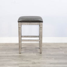 Load image into Gallery viewer, Alpine - 30" Stool With Cushion Seat - Brown / Black