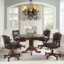 Load image into Gallery viewer, Turk - 5 Piece Dining And Game Table Set - Tobacco