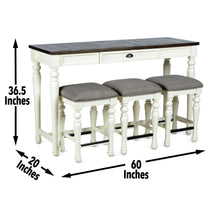 Load image into Gallery viewer, Joanna - 4 Piece Bar Set - White