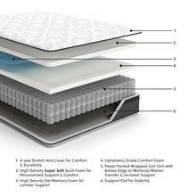 Load image into Gallery viewer, 12 Inch Pocketed Hybrid - Mattress