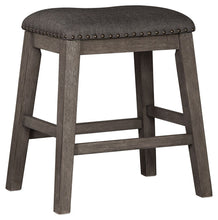 Load image into Gallery viewer, Caitbrook - Gray - Upholstered Stool (Set of 2)