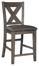 Load image into Gallery viewer, Caitbrook - Gray - Upholstered Barstool (Set of 2)