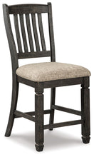 Load image into Gallery viewer, Tyler Creek - Black / Grayish Brown - Upholstered Barstool (Set of 2)