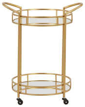 Load image into Gallery viewer, Wynora - Gold - Bar Cart