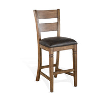 Load image into Gallery viewer, Doe Valley - Barstool With Cushion Seat - Brown / Black