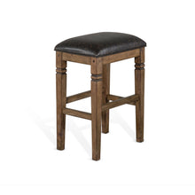 Load image into Gallery viewer, Doe Valley - Backless Stool With Cushion Seat - Brown / Black